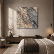Obsidian Gold 2 Square Art | Glass Wall Art