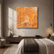 Amber Cloud Square Art | Glass Wall Art