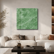 Sage Marble 2 Square Art | Glass Wall Art