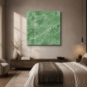 Sage Marble 2 Square Art | Glass Wall Art