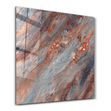 Ember Stone Square Art | Glass Wall Art