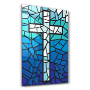 Cross | Designers Collection Glass Wall Art - Artdesigna