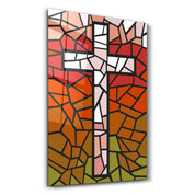 Cross | Designers Collection Glass Wall Art - Artdesigna