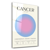 Cancer - Aura Collection | Zodiac Glass Wall Art - Artdesigna