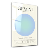 Gemini Aura Collection | Zodiac Glass Wall Art