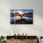 Majestic Eagle | Glass Wall Art - Artdesigna
