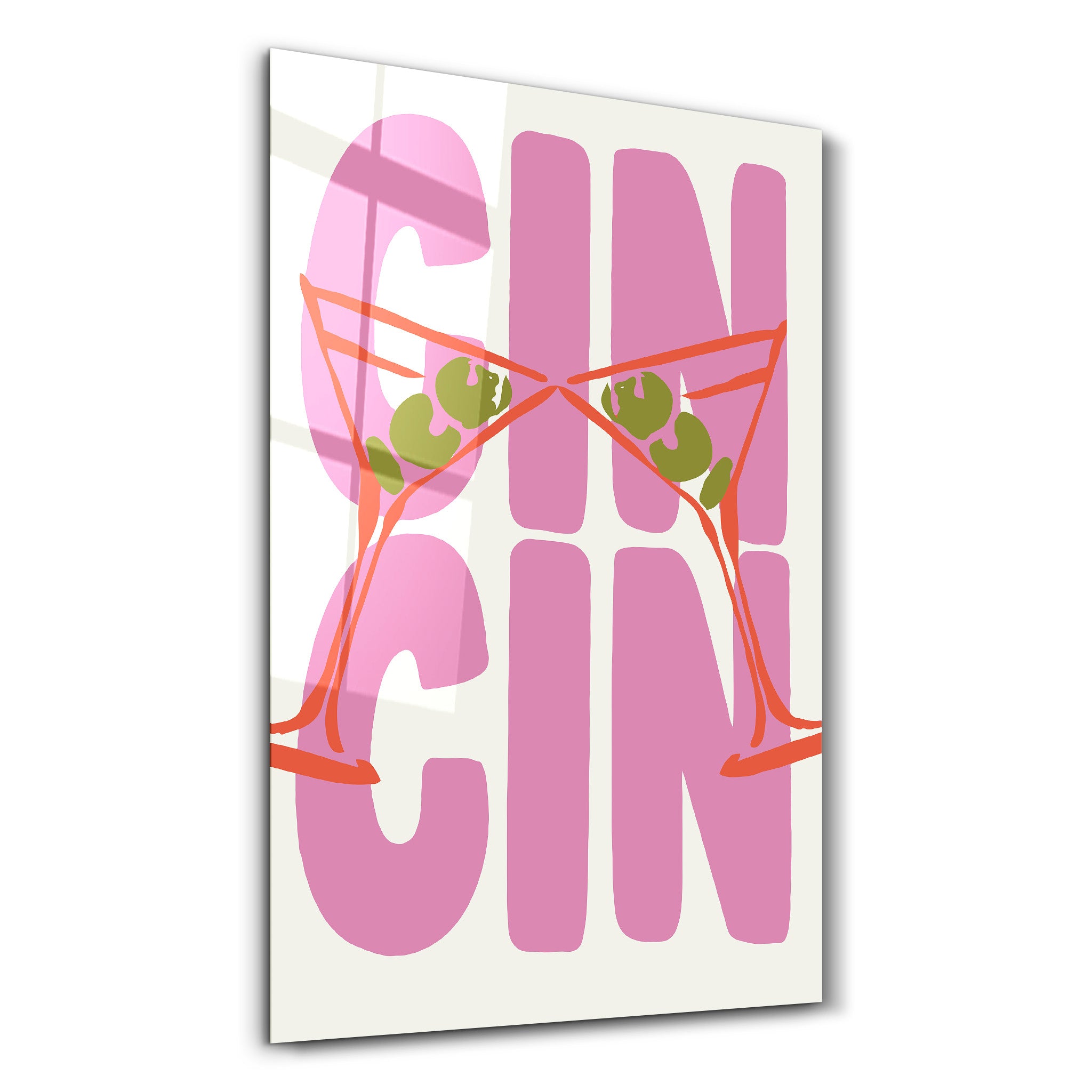 CIN CIN! Cheers! | Glass Wall Art - Artdesigna