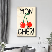 Mon Chéri | Glass Wall Art - Artdesigna