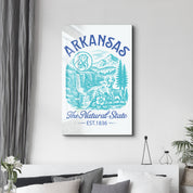 Arkansas - The Natural State | Glass Wall Art