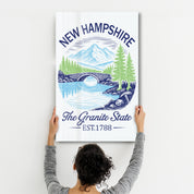 New Hampshire - The Granite State | Glass Wall Art