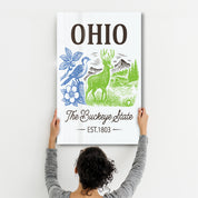 Ohio - The Buckeye State | Glass Wall Art
