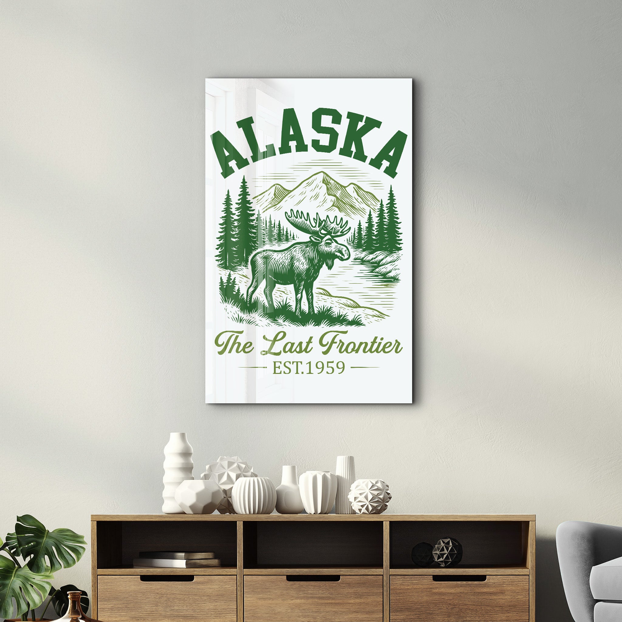 Alaska - The Last Frontier | Glass Wall Art