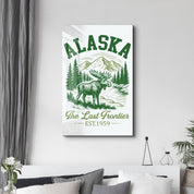 Alaska - The Last Frontier | Glass Wall Art
