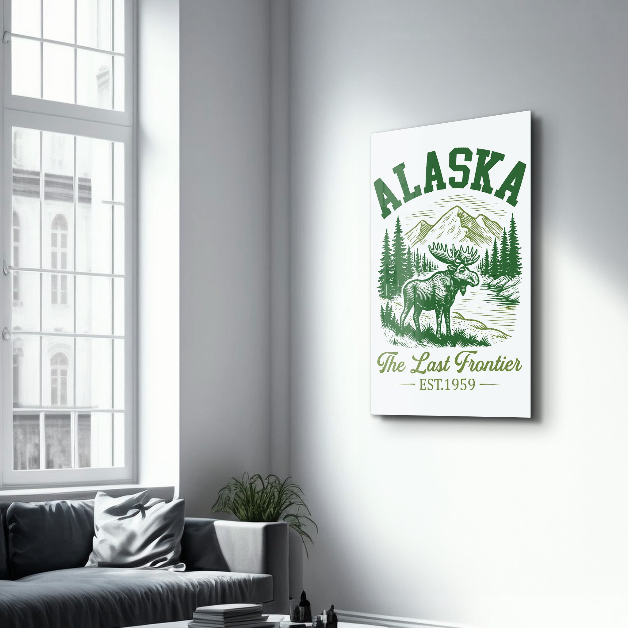 Alaska - The Last Frontier | Glass Wall Art