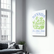 Nevada - The Silver State | Glass Wall Art