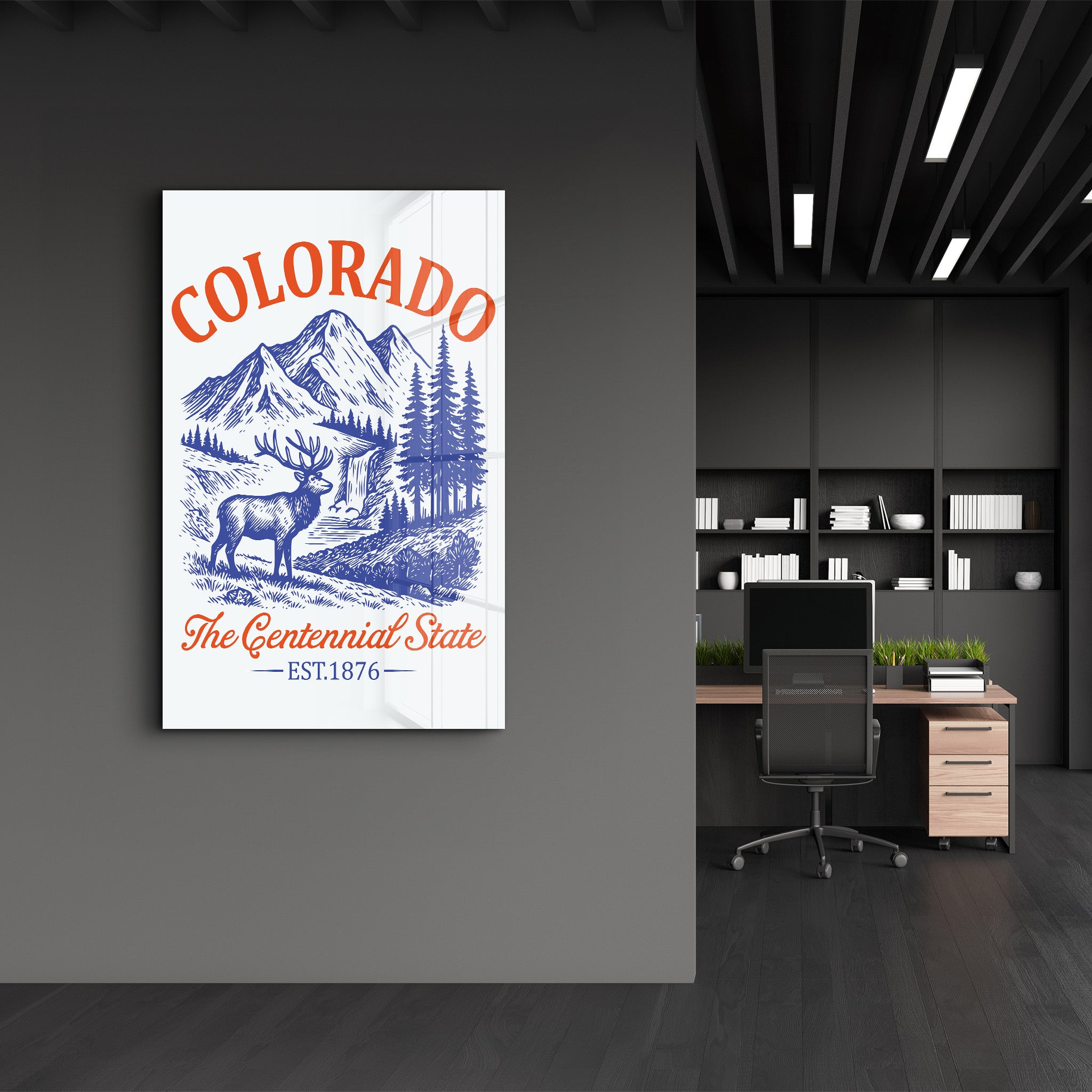 Colorado - The Centennial State | Glass Wall Art