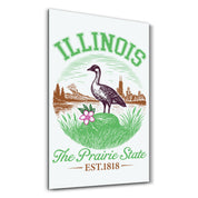 Illinois - The Prairie State | Glass Wall Art
