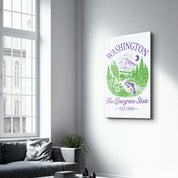 Washington - The Evergreen State | Glass Wall Art