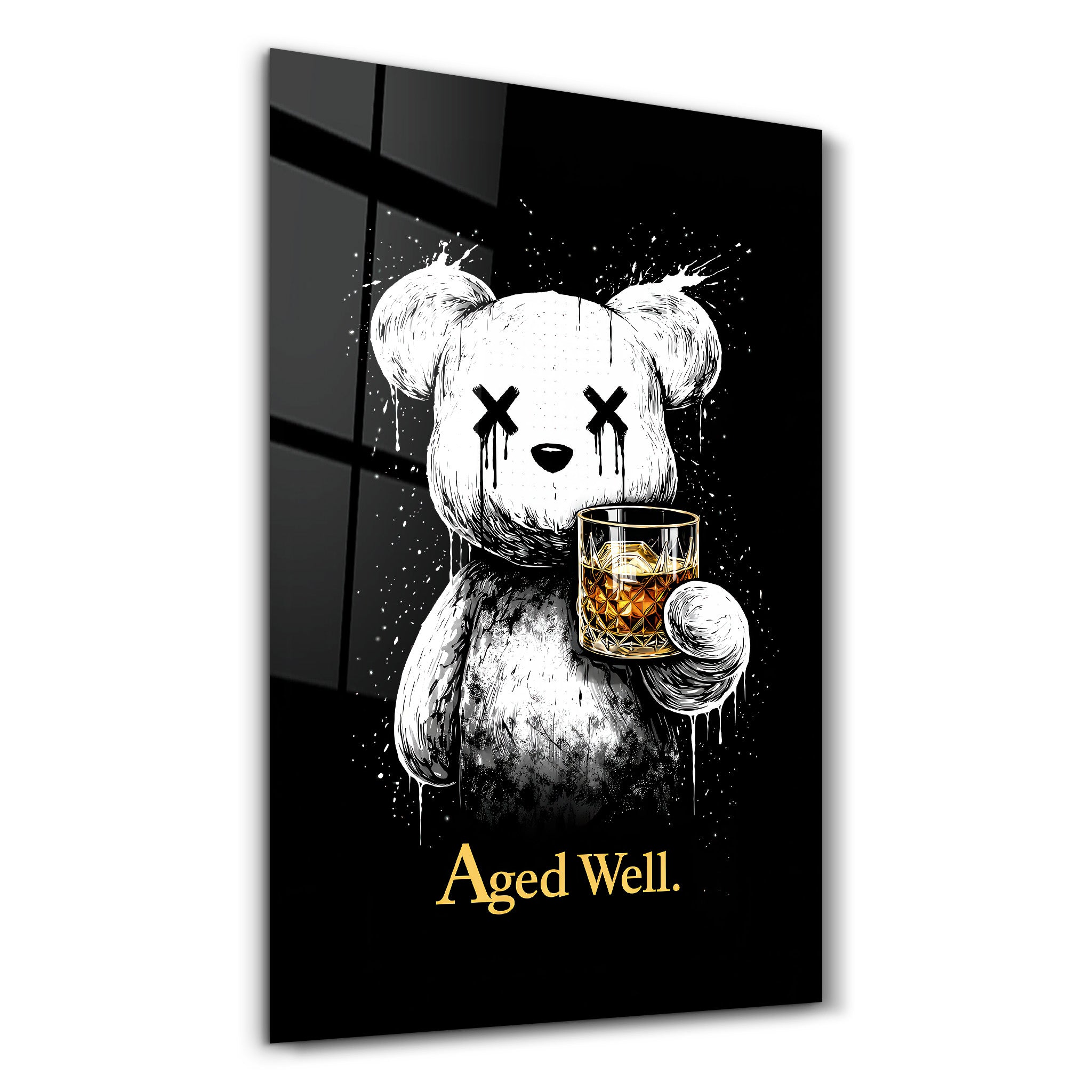 Aged Well x Sugar Teddy | Glass Wall Art