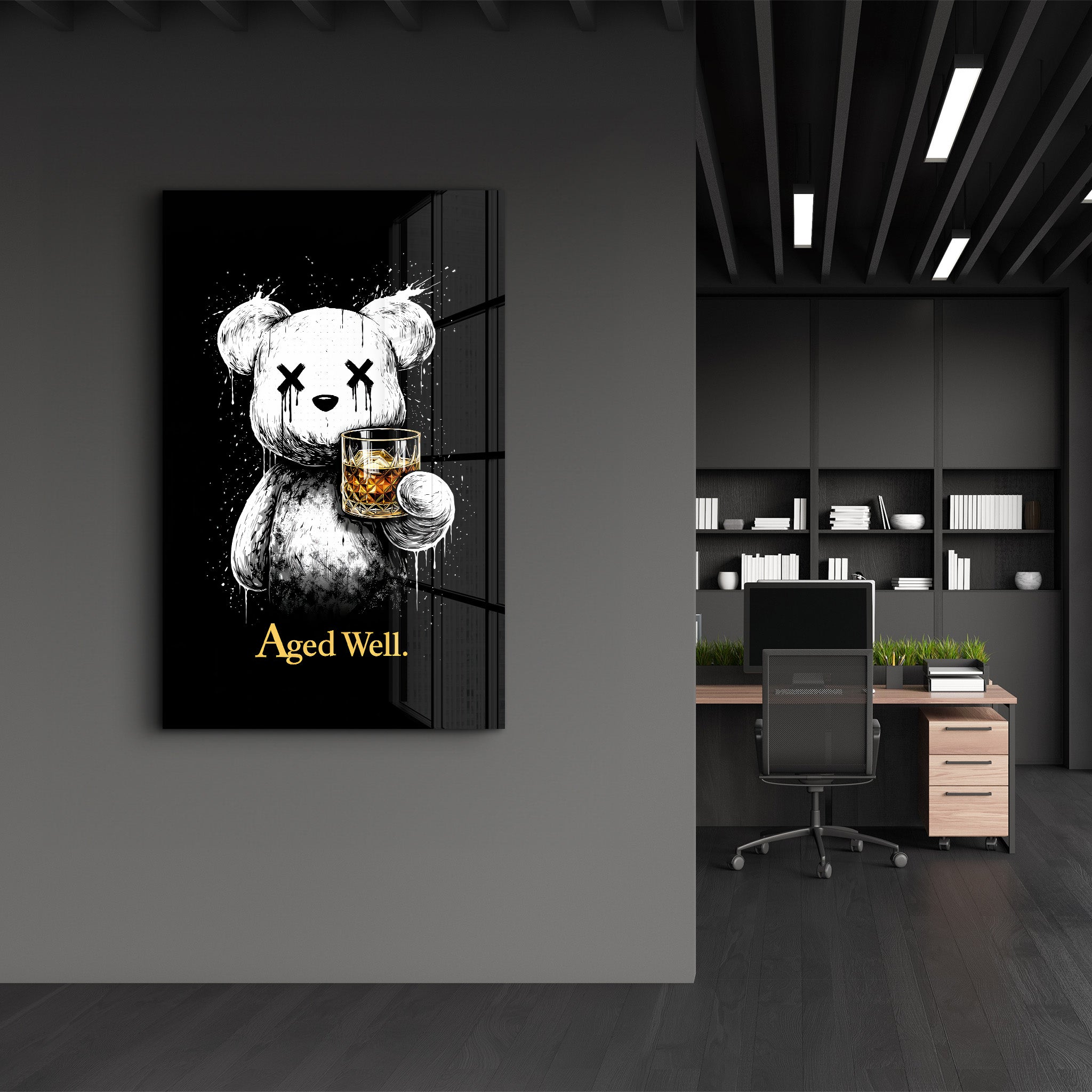 Aged Well x Sugar Teddy | Glass Wall Art