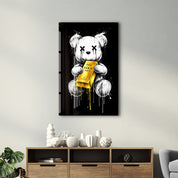 Worth More Than Words x Sugar Teddy | Glass Wall Art