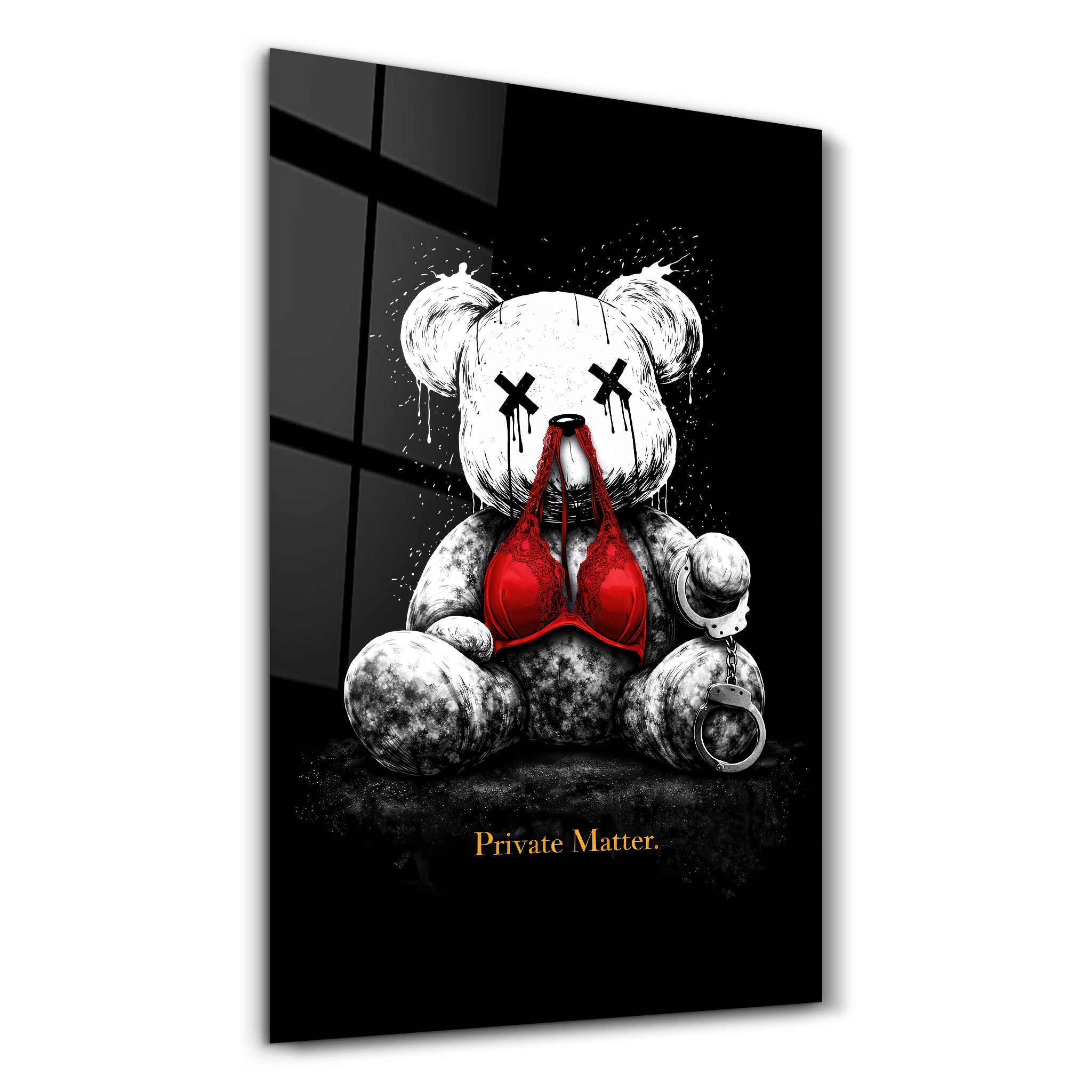 Private Matter x Sugar Teddy | Glass Wall Art