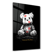 Someone Was Here x Sugar Teddy | Glass Wall Art