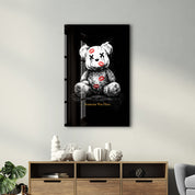 Someone Was Here x Sugar Teddy | Glass Wall Art