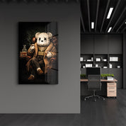 The Boss x Sugar Teddy | Glass Wall Art