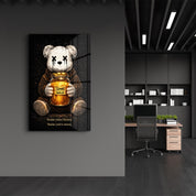 Some Crave Honey, Some Crave More x Sugar Teddy | Glass Wall Art