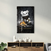 Winter is Cold, Our Lifestyle isn't x Sugar Teddy | Glass Wall Art