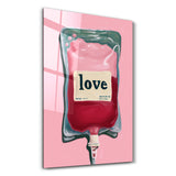 Love Transfusion – Pop Surreal Minimalism | Glass Wall Art