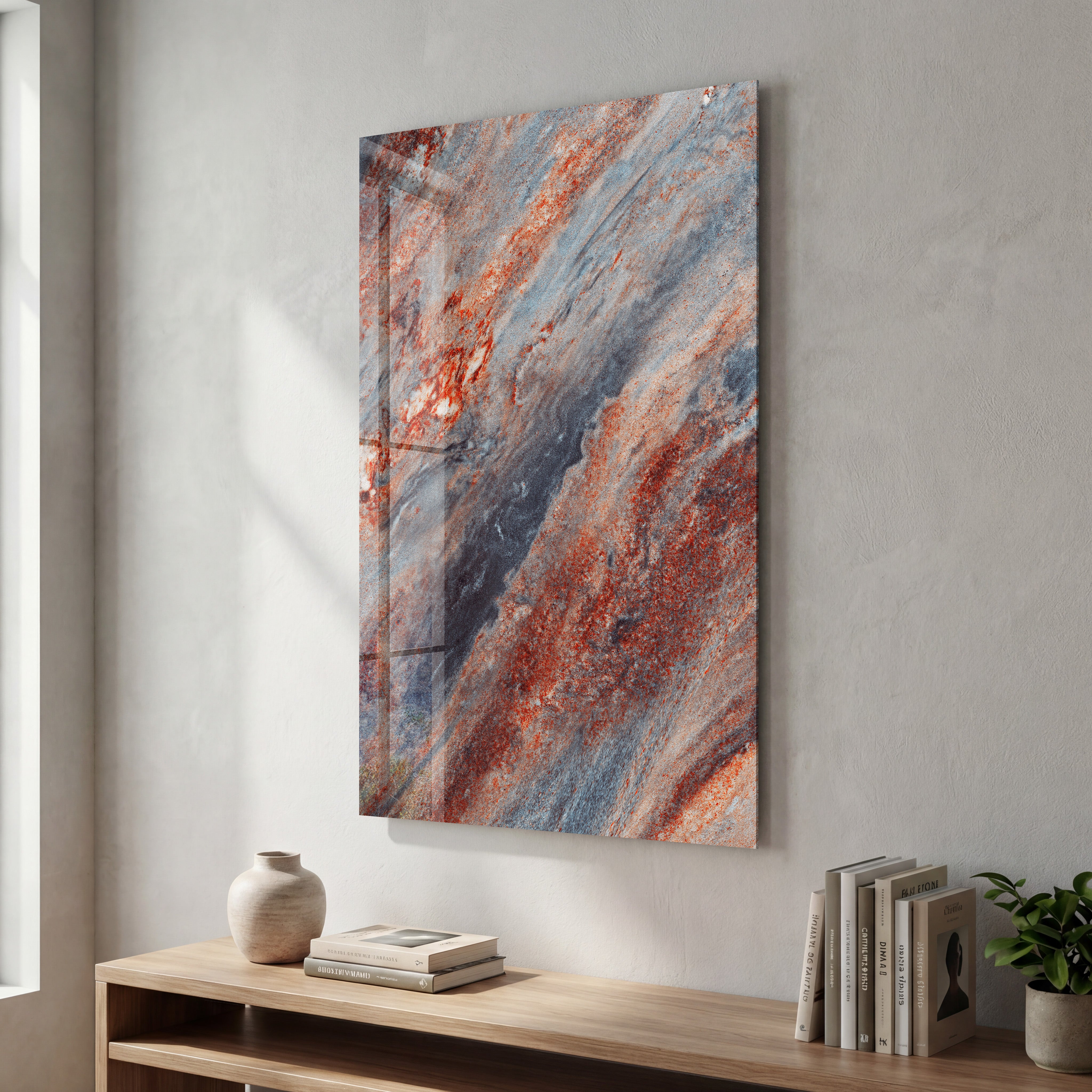 Ember Stone | Glass Wall Art