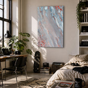 Silver Ember | Glass Wall Art