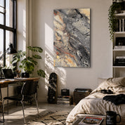 Charcoal Canyon | Glass Wall Art