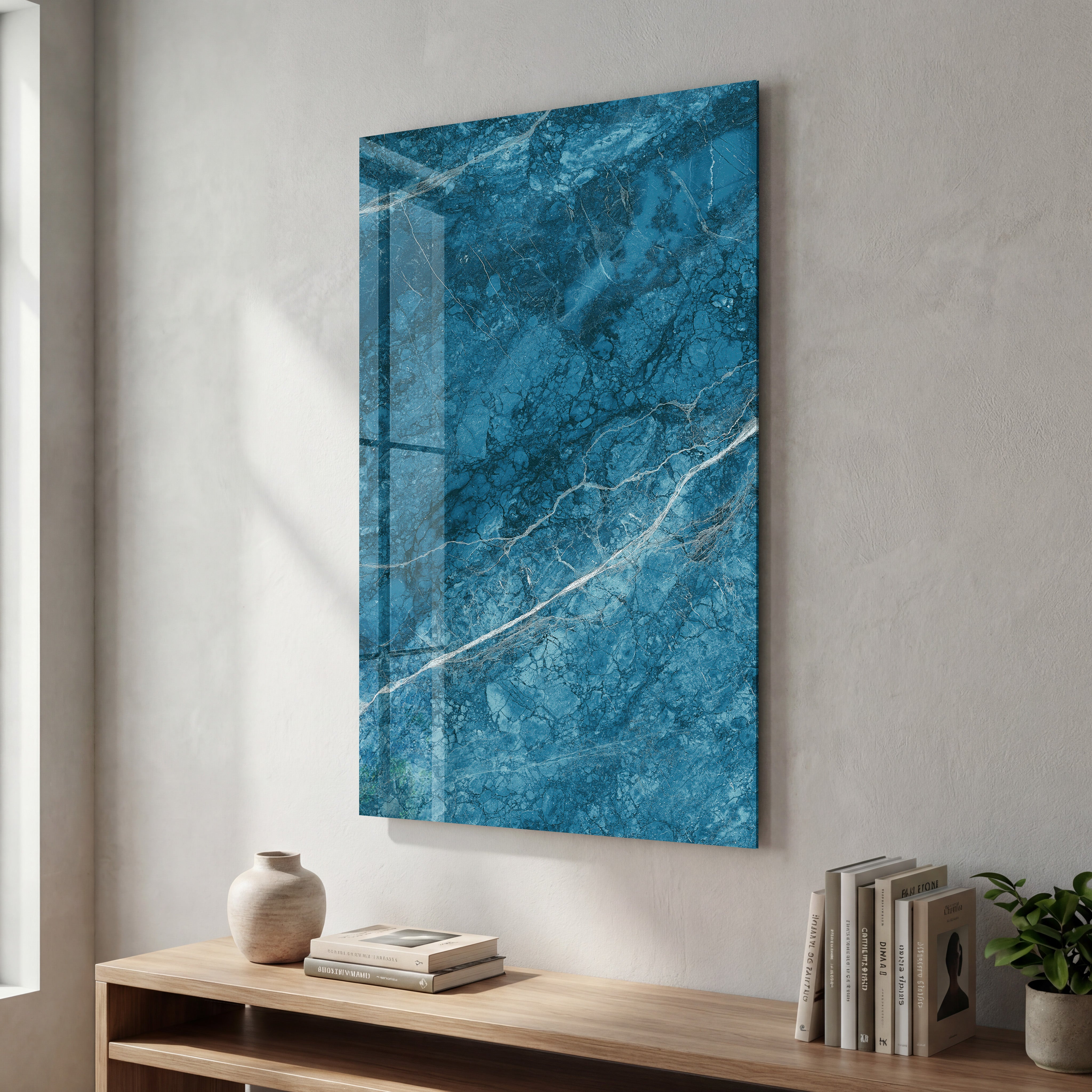 Ocean Veins | Glass Wall Art