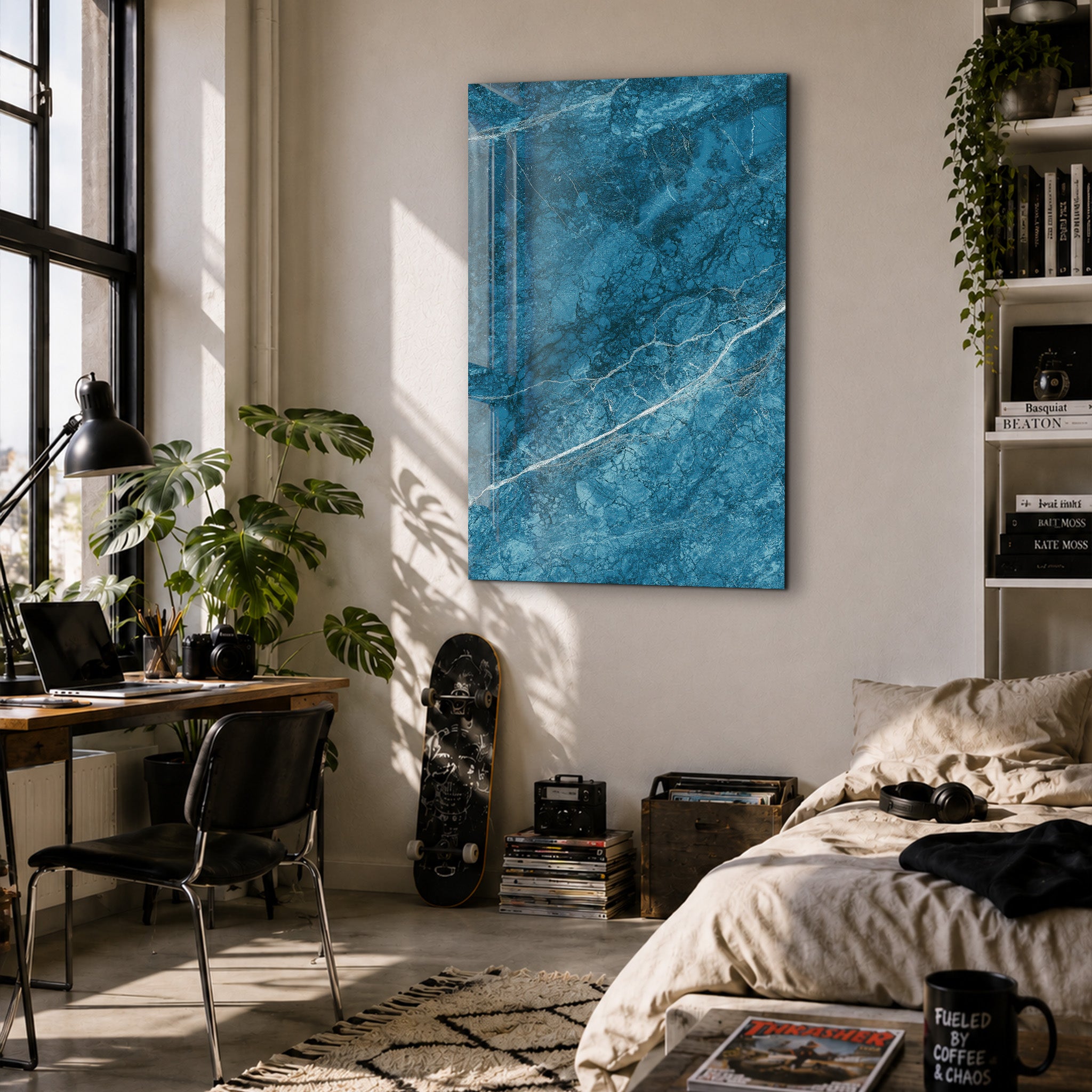 Ocean Veins | Glass Wall Art