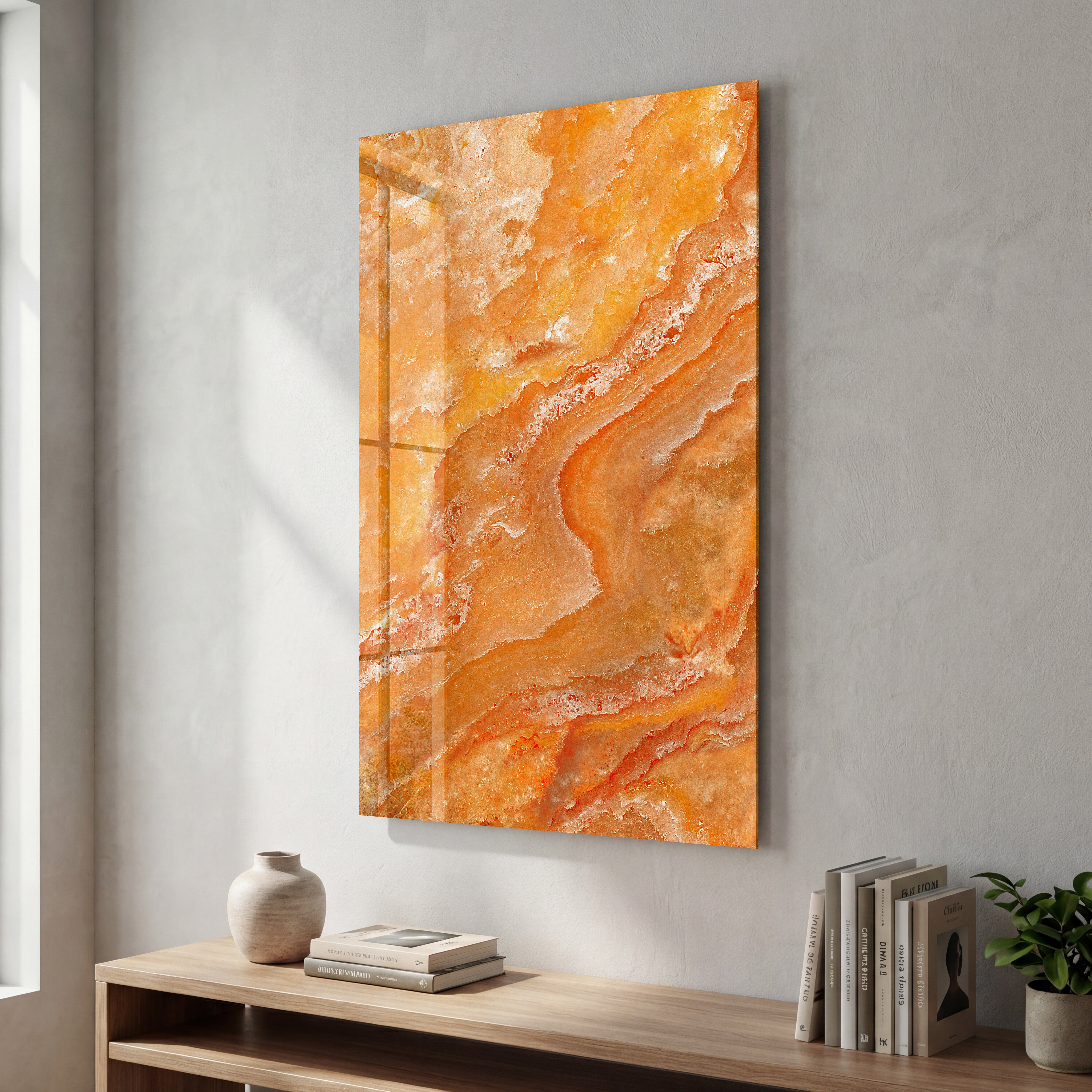 Sunset Onyx | Glass Wall Art
