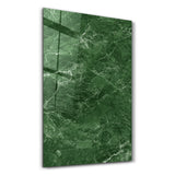 Emerald Veins | Glass Wall Art