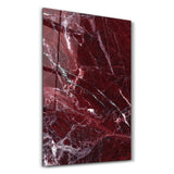 Ruby Marble | Glass Wall Art
