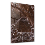 Mocha Veins | Glass Wall Art