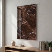 Cocoa Stone | Glass Wall Art