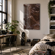 Cocoa Stone | Glass Wall Art