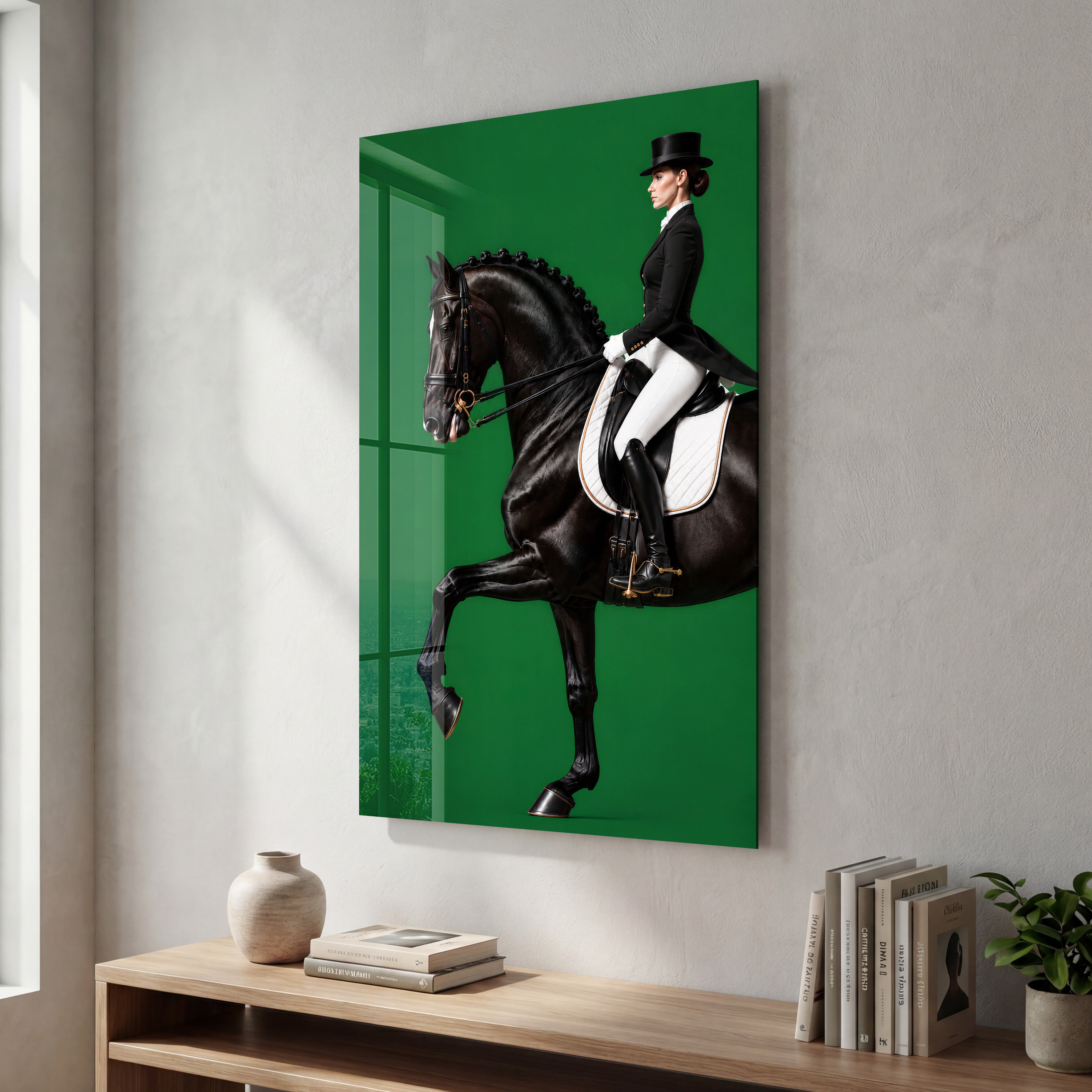 The Equestrian | Glass Wall Art