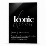 Iconic Definition | Glass Wall Art
