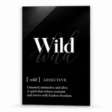 Wild Definition | Glass Wall Art