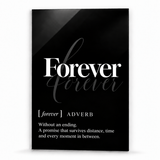 Forever Definition | Glass Wall Art