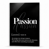 Passion Definition | Glass Wall Art