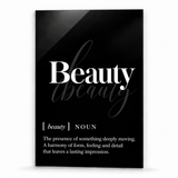 Beauty Definition | Glass Wall Art