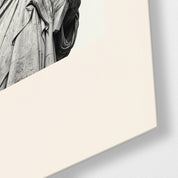 Lady Liberty Glass Wall Art by Artdesigna, close-up view of detailed glass artwork